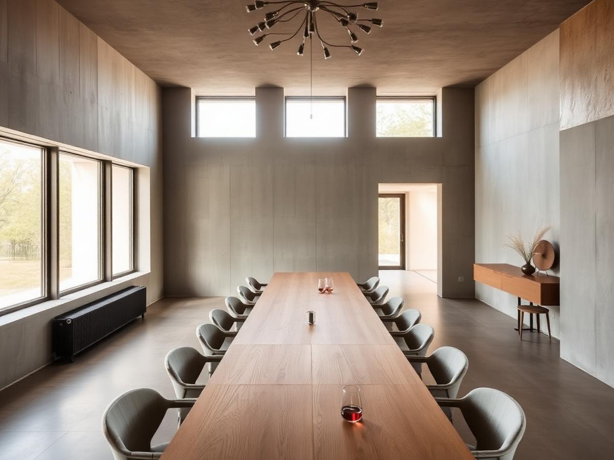 Dining interior in the showroom