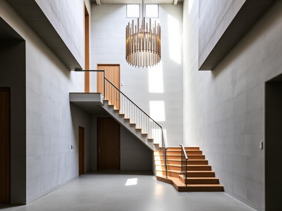 Hall interior in the showroom