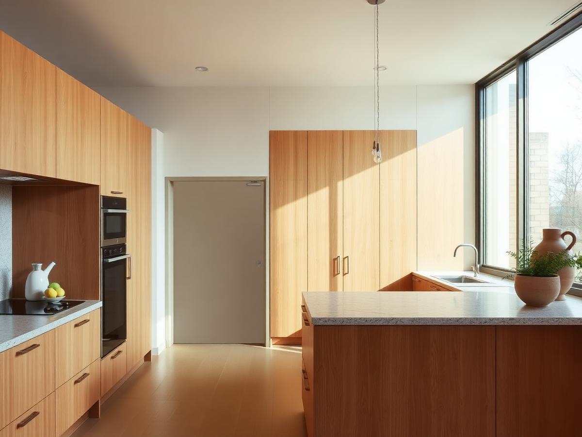Kitchen interior in the showroom